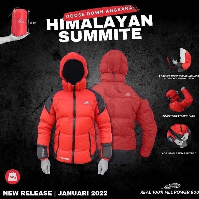 Jaket Bulu Angsa Angsana seri Himalayan Summite real 100% Goose Down
