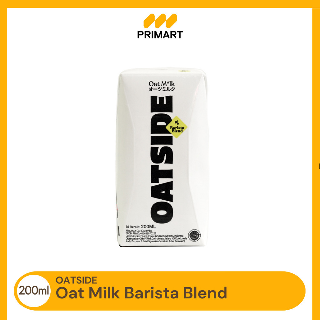 

Oatside Mini Straw Milk Barista Blend Susu Oat Kemasan Sedotan 200ml