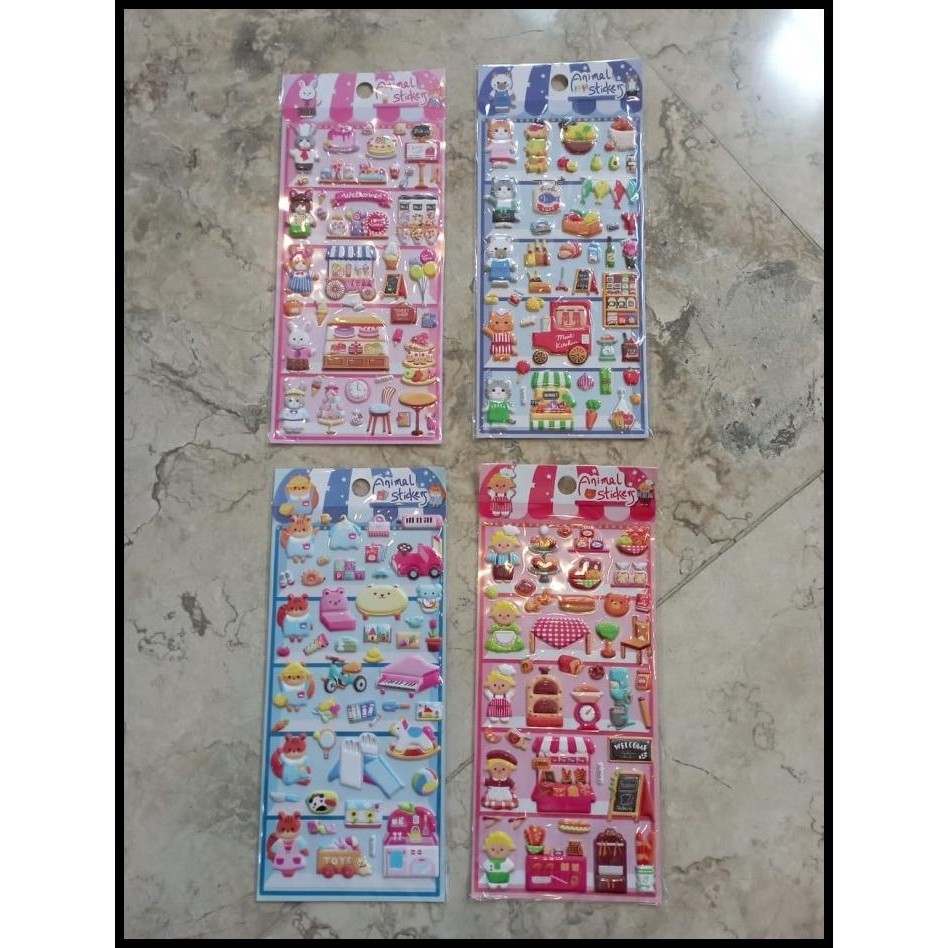 

TERBARU STICKER ANIMAL CAT PIG HAMSTER RABBIT STIKER 3D TIMBUL !!!!