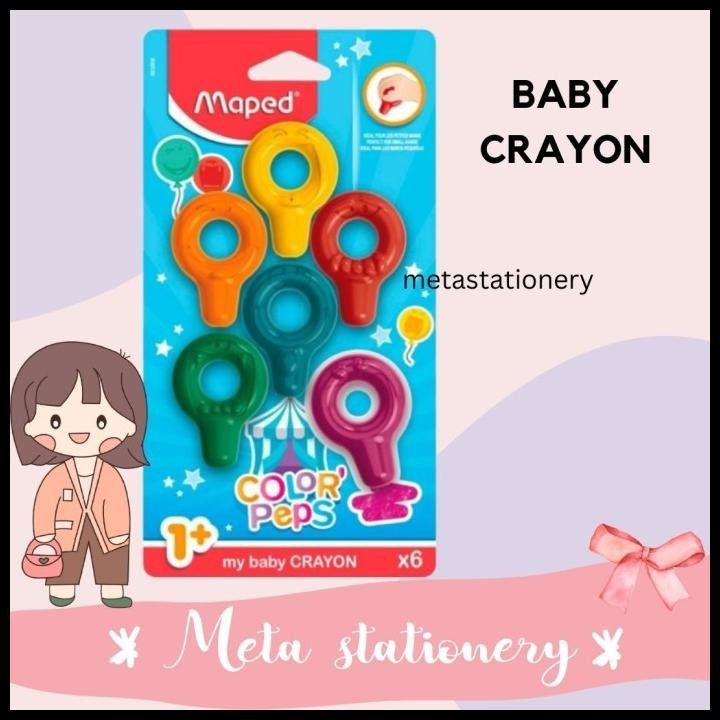 

HOT DEAL CRAYON BAYI / BABY CRAYON MAPED KEMASAN BLISTER ISI 6 WARNA !!!!!