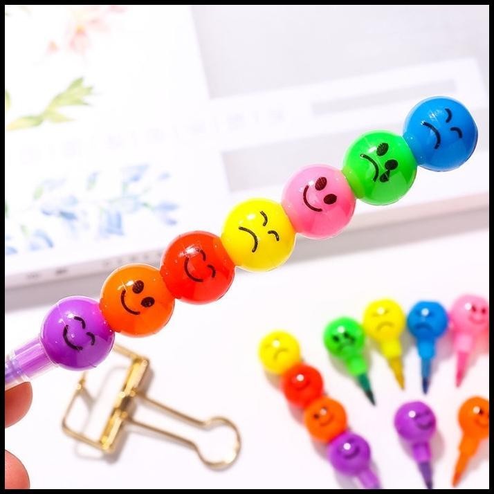 

HOT DEAL GGT PENSIL WARNA SUSUN BULAT WARNA PENSIL WARNA WARNI KARAKTER LUCU !!