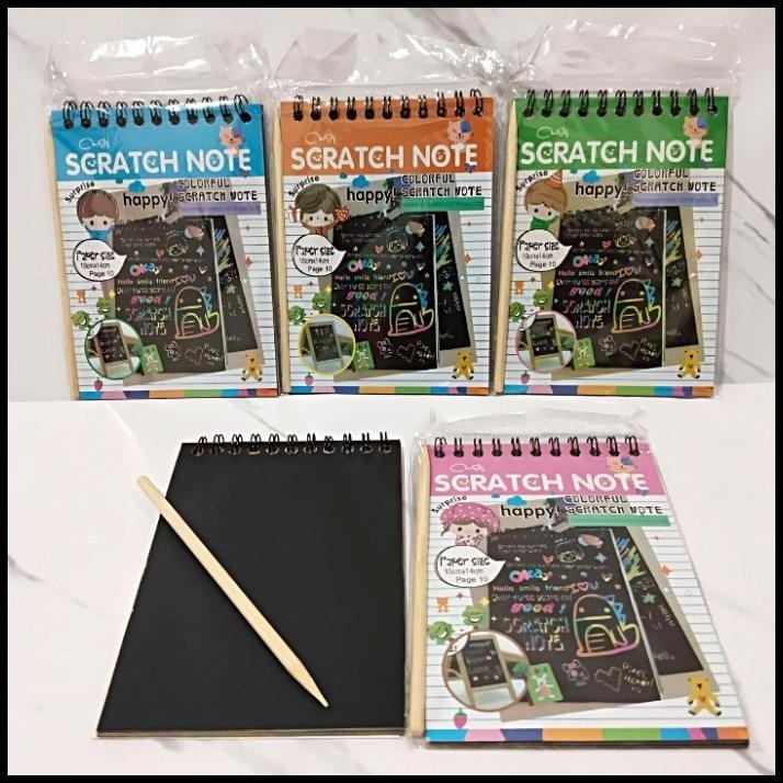 

TERBARU RAINBOW SCRATCH PAPER NOTE MAGIC PAINTING BOOK - SET BUKU GAMBAR AJAIB !!