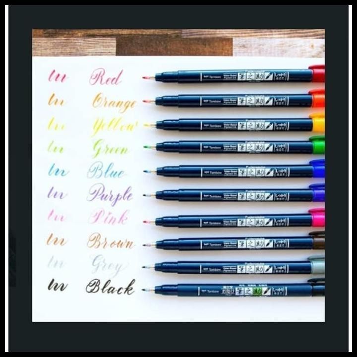 

TERBARU FUDENOSUKE COLOURS BRUSH PEN TOMBOW WATERPROOF - ORANGE !!!!!!!
