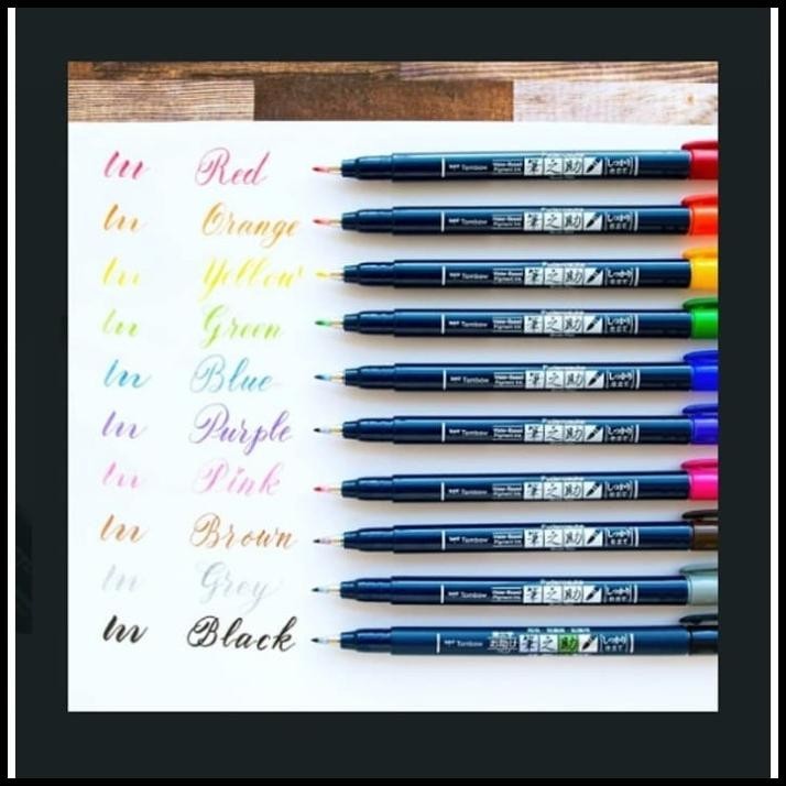 

TERBARU FUDENOSUKE COLOURS BRUSH PEN TOMBOW WATERPROOF - GRAY !!