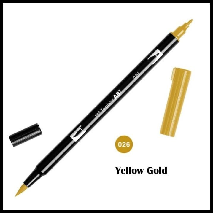 

GRATIS ONGKIR ABT TOMBOW DUAL BRUSH PEN ART MAKER 026 YELLOW GOLD !!!!