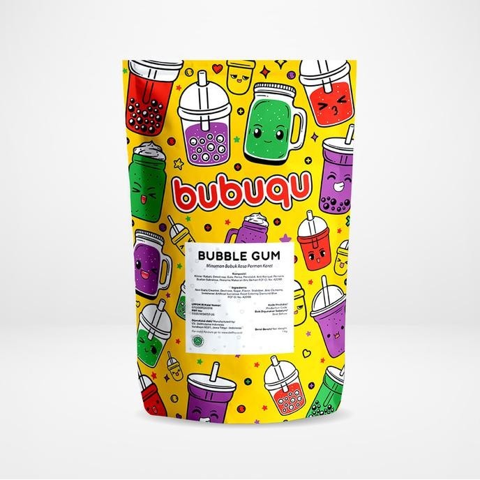 

BIG SALE BUBBLE GUM POWDER DRINK BUBUQU 1 KG - MINUMAN BUBUK PERMEN KARET !!!!!
