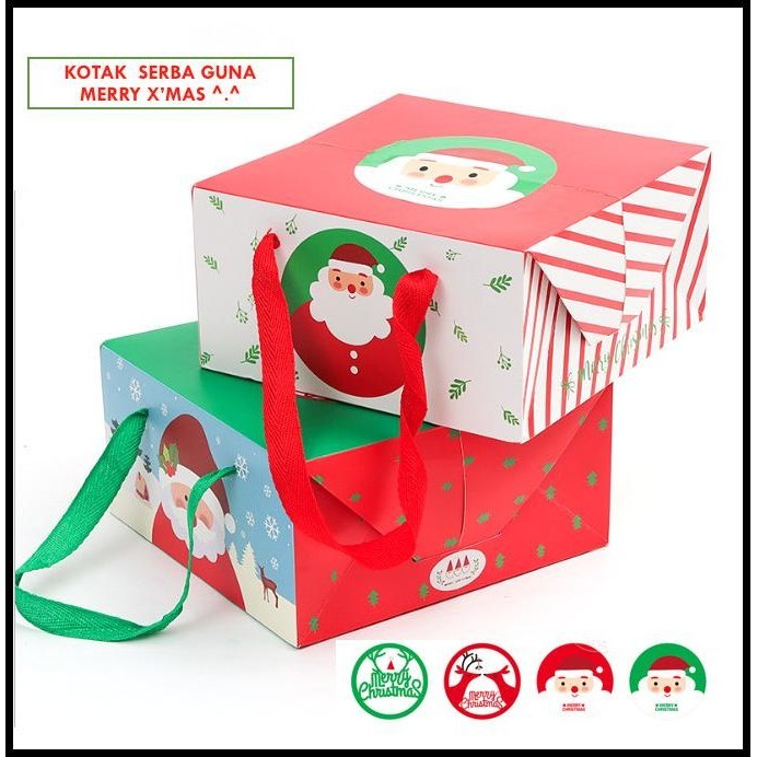

GRATIS ONGKIR KOTAK NATAL, KOTAK KADO NATAL, X'MAS SOUVENIR BOX, KOTAK KARTON CAKE !!!