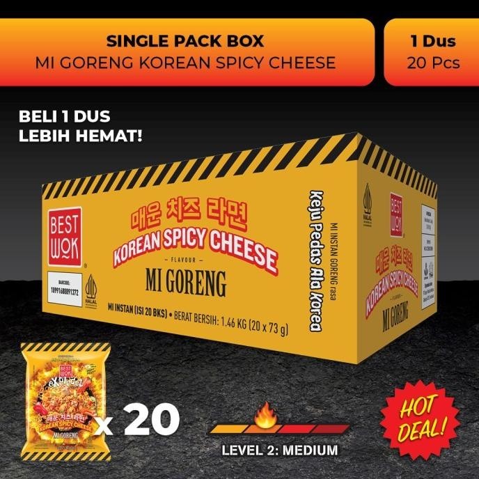 

BIG SALE BEST WOK MI GORENG KOREAN SPICY CHEESE DUS 20 PCS !!!!!