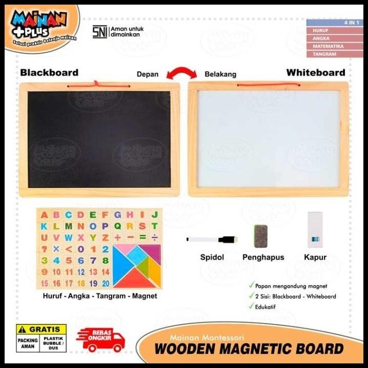 

TERMURAH MAINAN PAPAN TULIS MAGNET KAYU MAGNETIC DRAWING WHITEBOARD BLACKBOARD !!!
