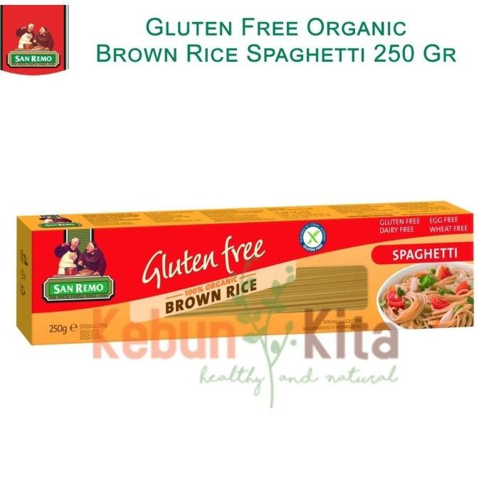 

READY STOCK SAN REMO GLUTEN FREE ORGANIC BROWN RICE SPAGHETTI 250GR !!!!!