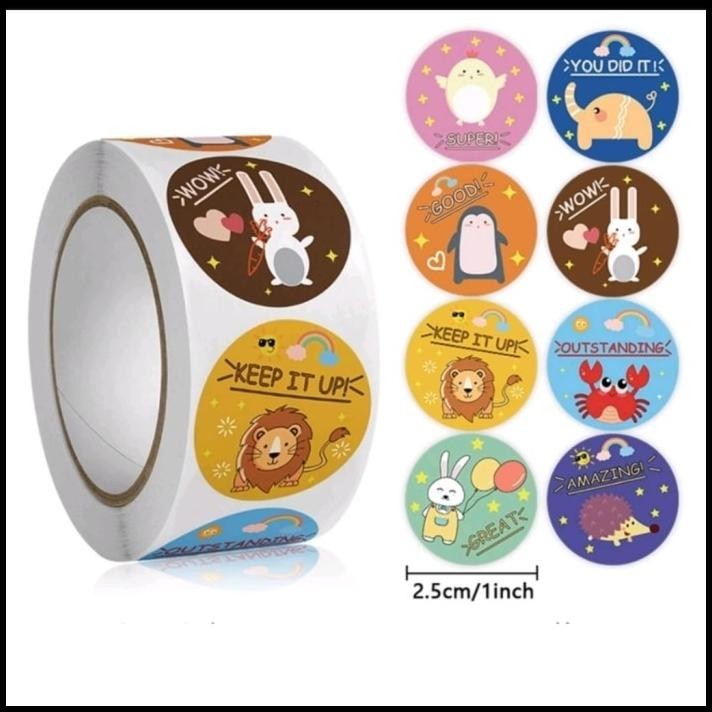 

BEST DEAL 500PCS STICKER GOOD JOB/THANKS YOU/LABEL KARTU UCAPAN GOOD ANAK R !!!!!!