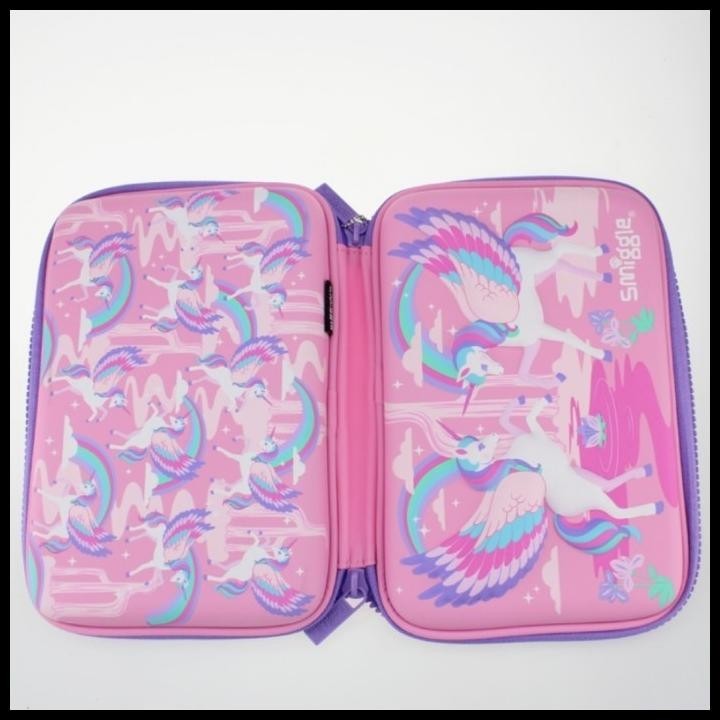 

HOT DEAL TEMPAT PENSIL/PENCIL CASE/HARDCASE/HARDTOP/SMIGGLE UNICORN PINK