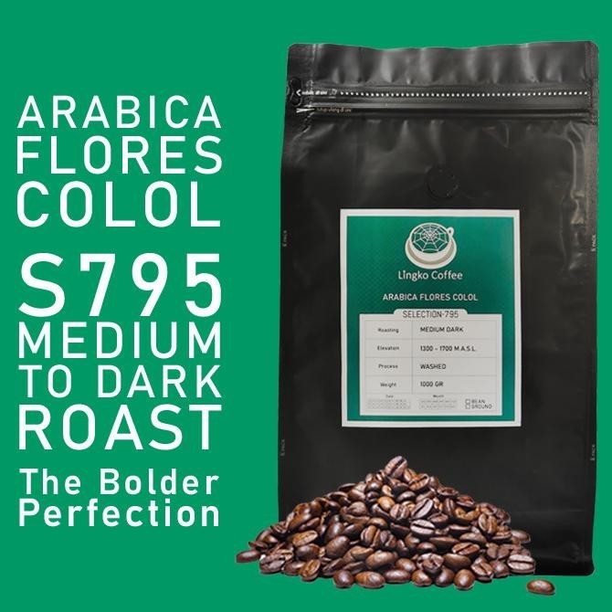 

Kopi Arabika Arabica Flores Manggarai Colol Medium Dark 1Kg Biji