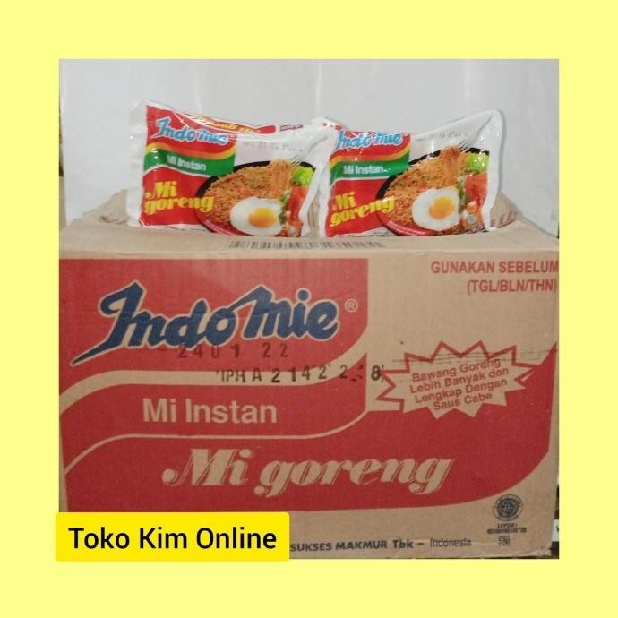 

TERBARU MIE INSTAN INDOMIE GORENG 85GR 40 PCS (1 DUS) !!!!!