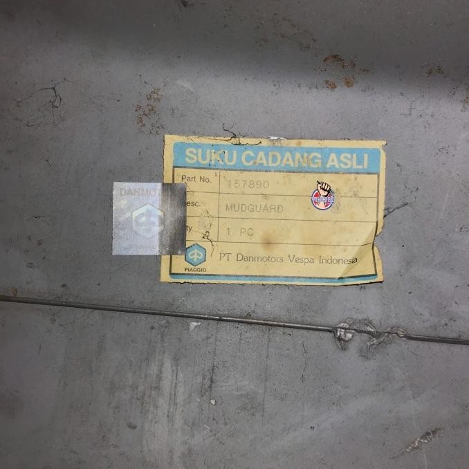 Spakbor Vespa Super Original Nos Danmotor Biru 1