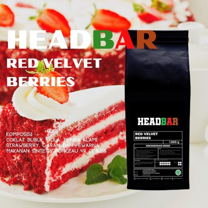 

BIG SALE HEADBAR POWDER RED VELVET DL 1000 GRAM !!!!!