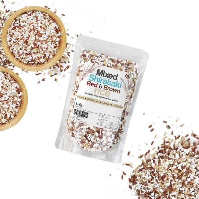 

READY STOCK HOUSE OF ORGANIX MIXED SHIRATAKI , RED AND BROWN RICE 500 GR !!!!!