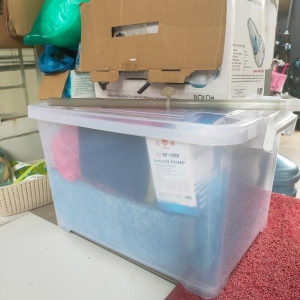 Kiramas Kontainer Box / Kontainer Plastik 75 Liter Transparan 1039 Ar