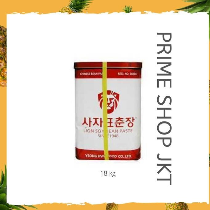 

TERBARU CHUNJANG (PASTA KEDELAI HITAM) BLACK BEAN PASTE LION CHOONJANG 18 KG !!!!!