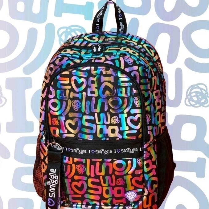 TERBARU | SMIGGLE I LOVE SMIGGLE HOLOGRAM BACKPACK/SMIGGLE BACPACK/KADO/ORI