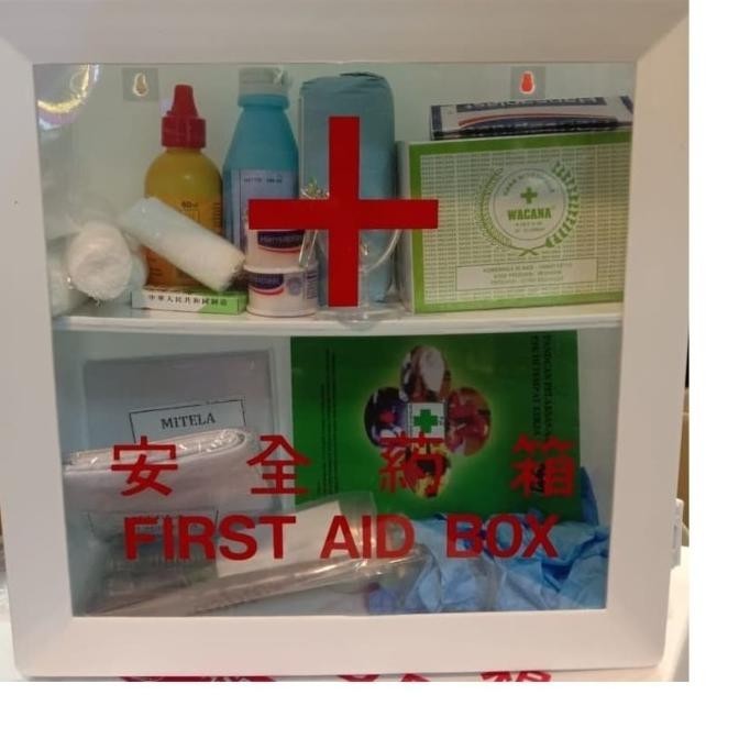 Kotak Obat P3K + Isi Lengkap Kotak p3k dinding lengkap