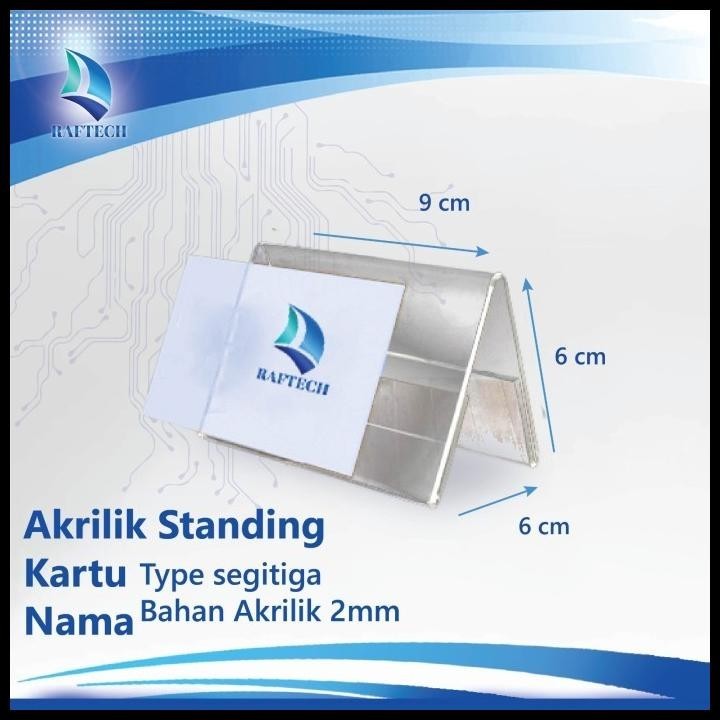 

DISKON AKRILIK KARTU NAMA 2 SISI AKRILIK NOMOR MEJA SEGITIGA !!!!