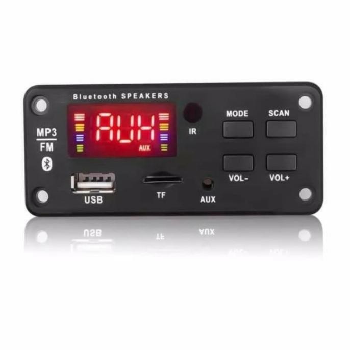 Kit Modul Mp3 Bluetooth Hifi Player Lcd Musik Usb Mobil Motor 12 Volt