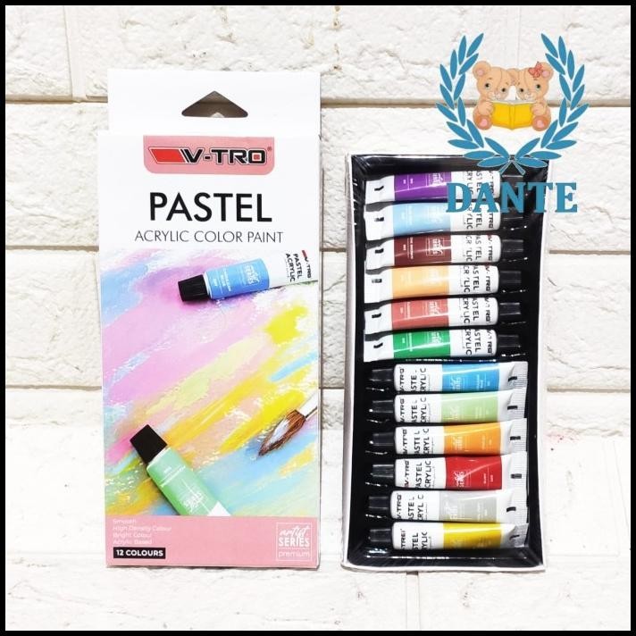 

HOT DEAL CAT ACRYLIC V-TRO 12 WARNA PASTEL !!!!!