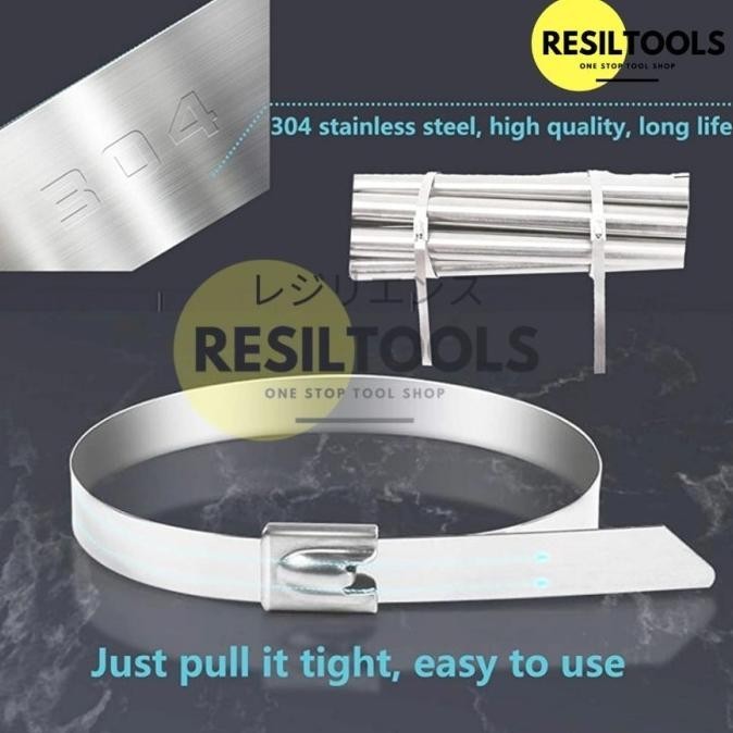 

Perpack Cable Ties Stainless 4.6 X 500 Mm Tali Tie 50 Cm Tis Pengikat Premium Murah Baru