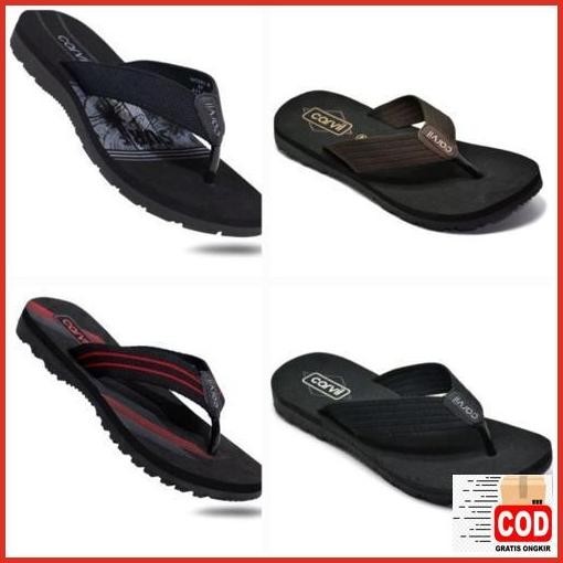 Extra Sandal Carvil Originaltermurah/Sandal Carvil Spons Pria Terlaris / Sandal Carvil Pria Original