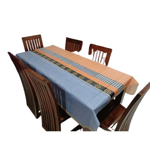 Taplak meja makan tahan air EVA Tablecloth Neel Loyal Bosque 137x183cm