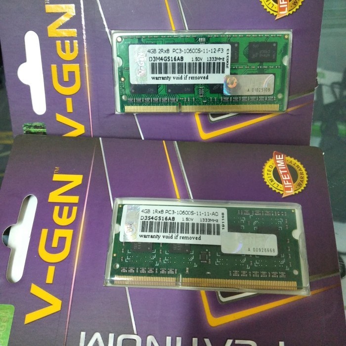Ram Sodim V-Gen Ddr3 4Gb Pc10600