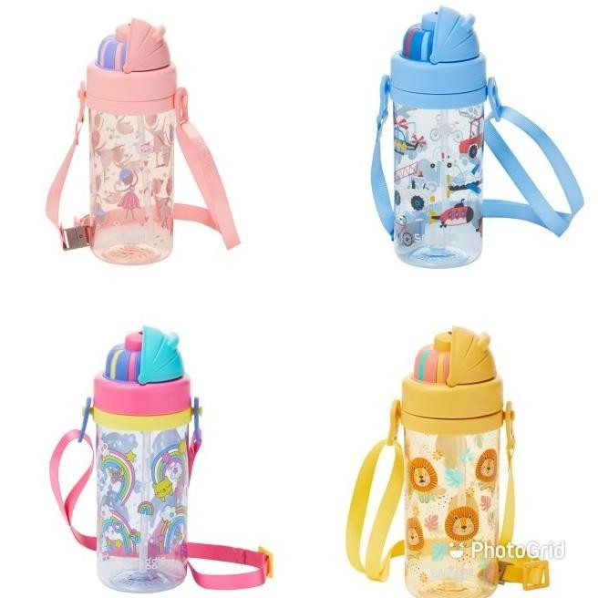 Smiggle Strap Bottle Drink Botol Minum Anak 430Ml Gamourita