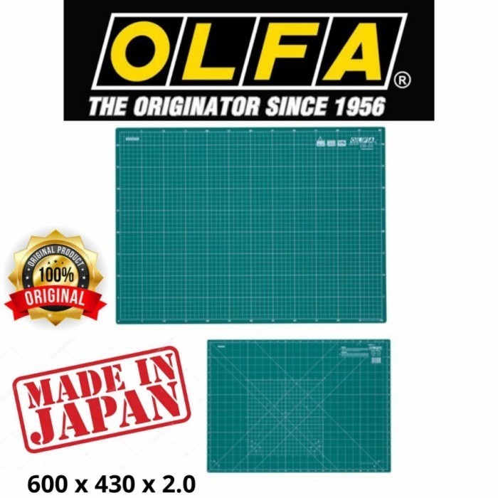 

Alas Potong Cutter Cm-A2 (60Cm X 43Cm X 2Mm) Olfa Cutting Mat Japan