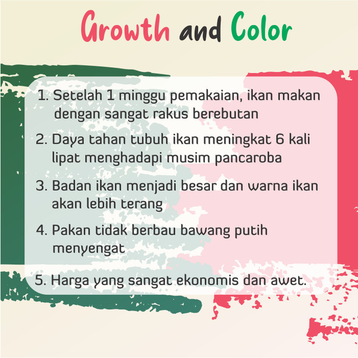 Pelet Ikan Koi Growth Spirulina Bawang Hitam Black Garlic 6X Strong