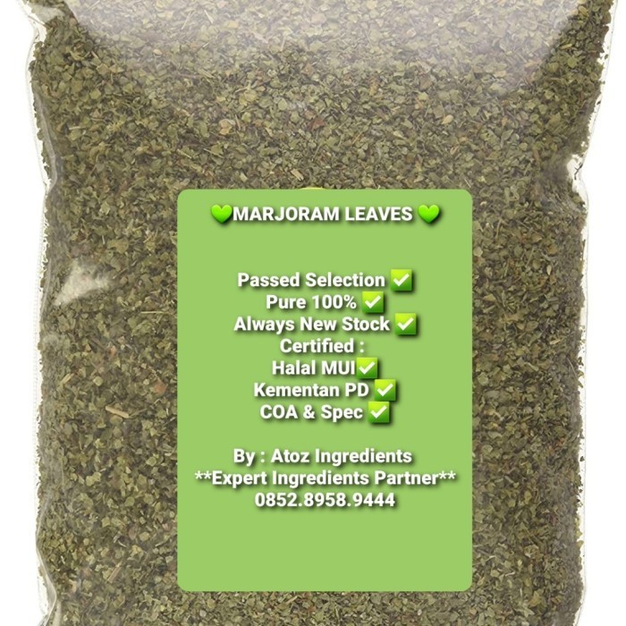 

Adlian Turky - Dried Marjoram Leave 1Kg/ Marjoram Kering / Daun Marjoram1Kg