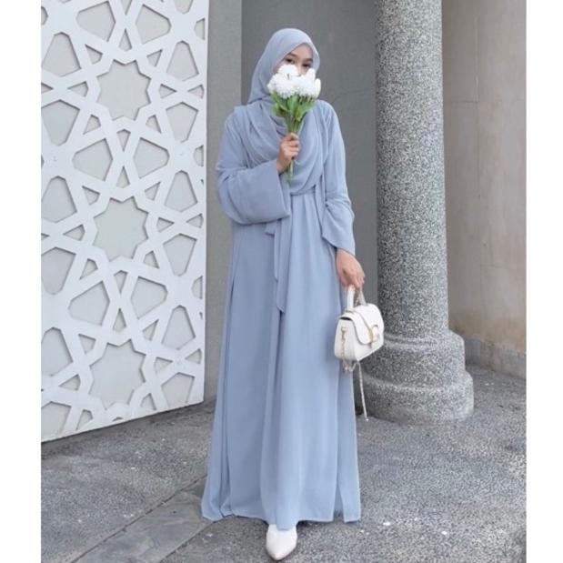 Gamis Abaya Remaja Zehra Tuey Set Arab Polos Set Outer Gamis Abaya Remaja