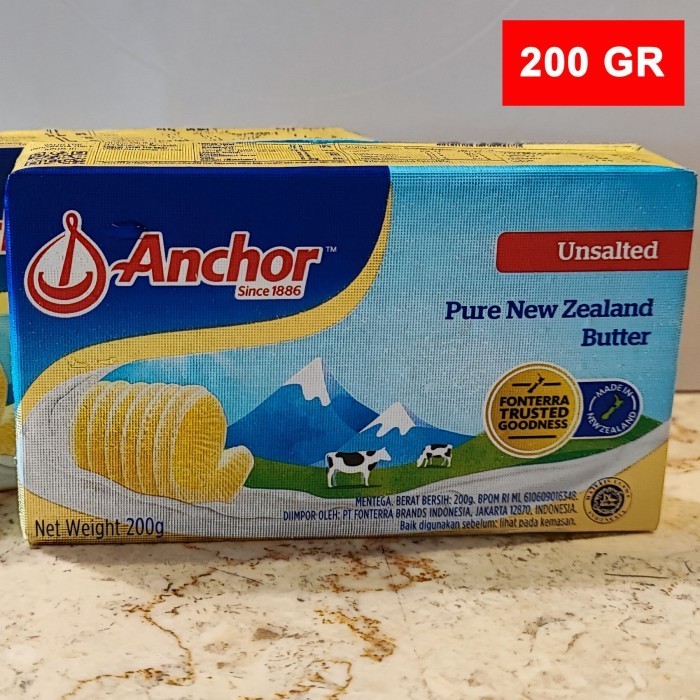 

Adlian Anchor Unsalted Butter 200 Gr [ Mentega Asin ]
