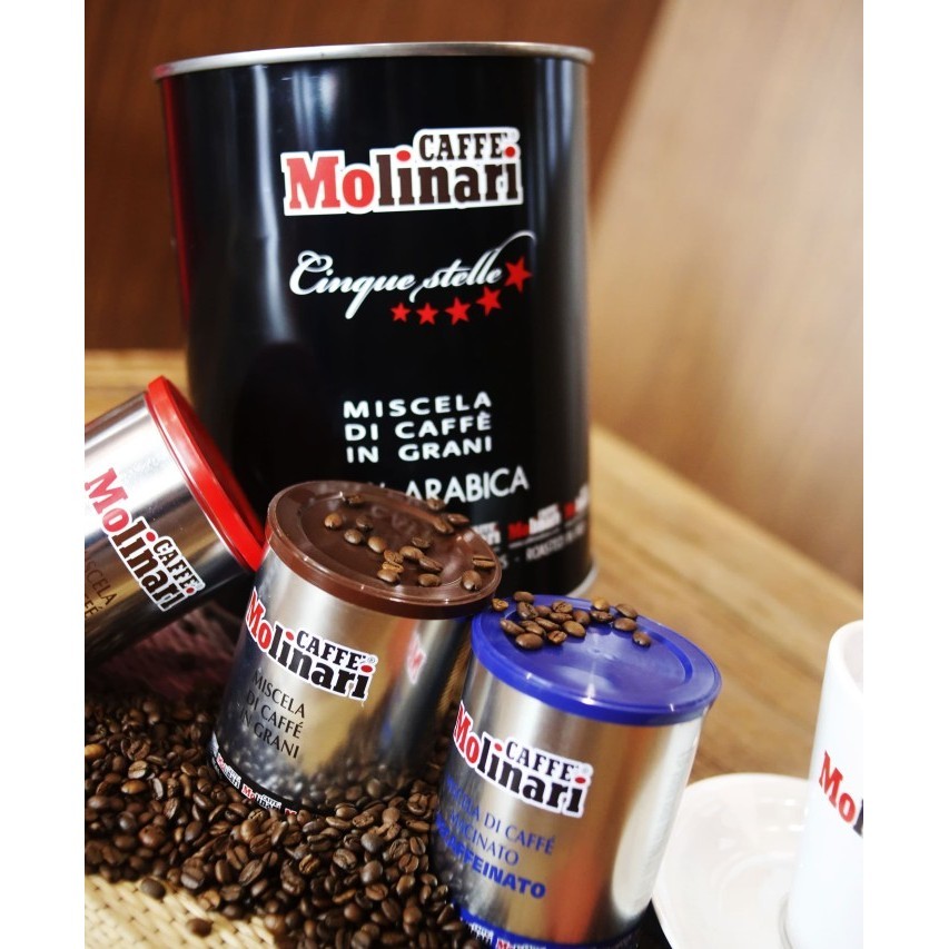 

Caffe Molinari Coffee Decaf Bubuk Kopi Rendah Kafein 250 Gr