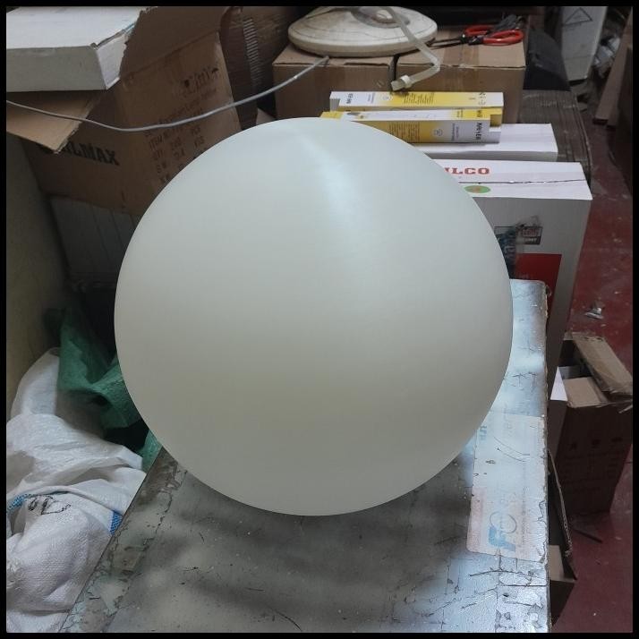 KAP LAMPU TAMAN BULAT 40 CM AKRILIK COVER SUSU