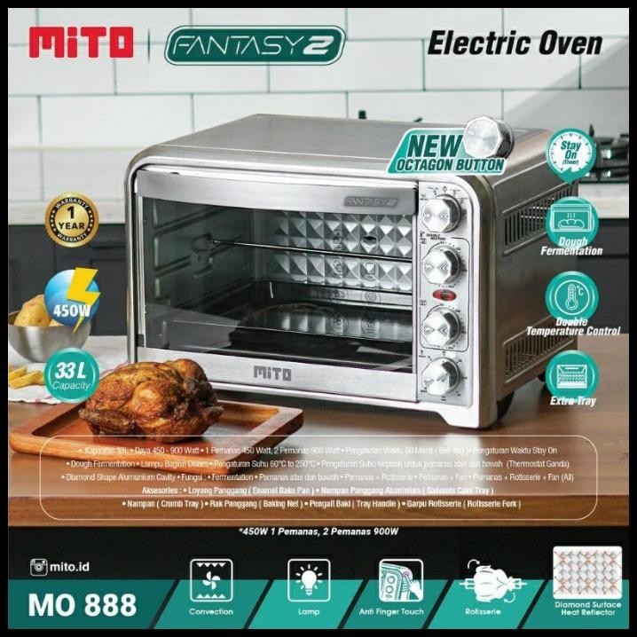 OVEN LISTRIK MITO MO888 MO 888 FANTASY 2 33 LITER OPEN MITOCHIBA
