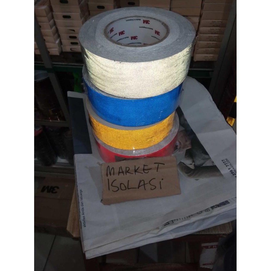 

Stiker Skotlet Reflective 3M- Sticker Scotlite 3M Tipe 610 2Inch X 45M