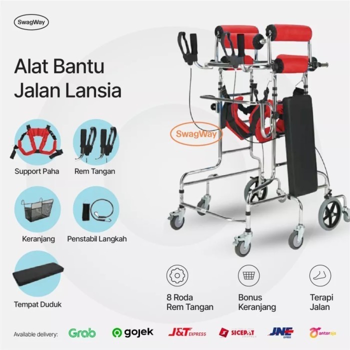 

Rollator Alat Bantu Jalan Lansia Alat Bantu Difabel