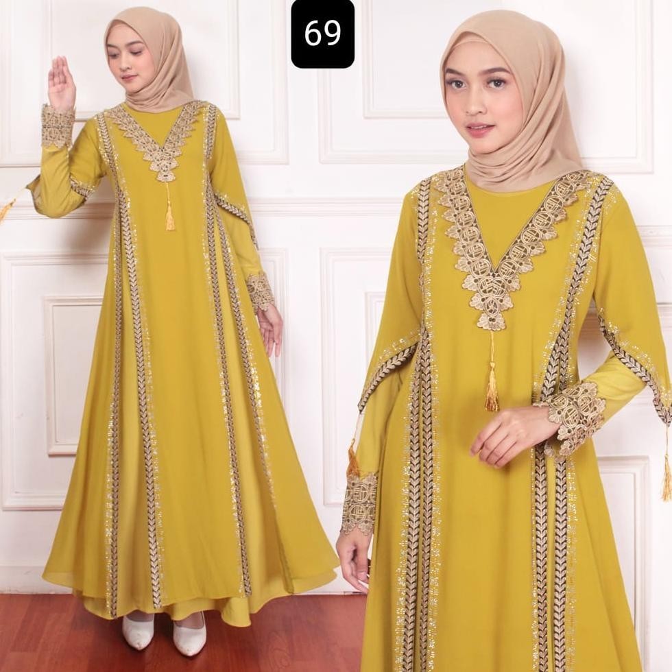 Gamis Abaya Remaja Arab Tuey Bordir 69 Gamis Abaya Remaja
