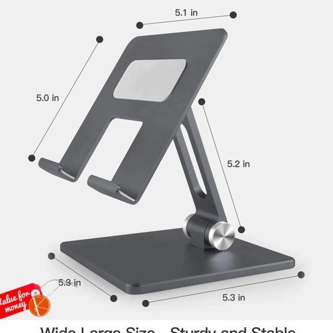 Stand Holder Ipad Tablet Meja Kasir Aluminum