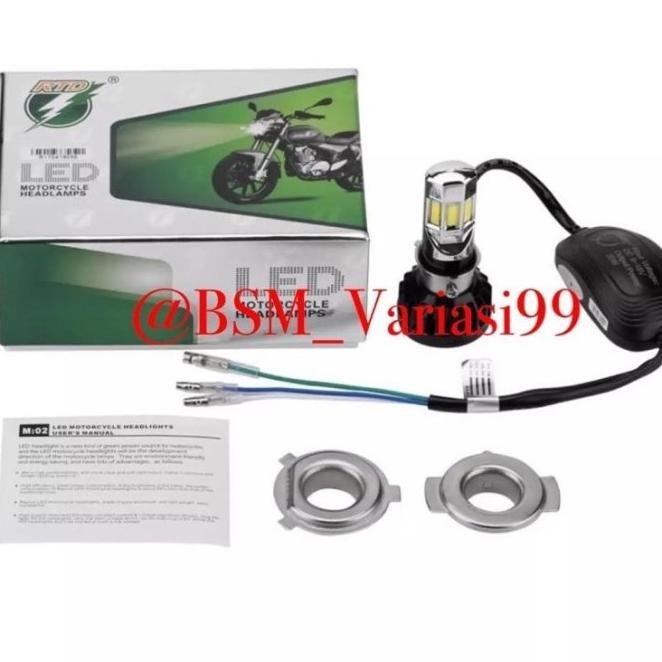Hid 6 Mata Putih 35Wt Lampu Motor 6 Led Hid