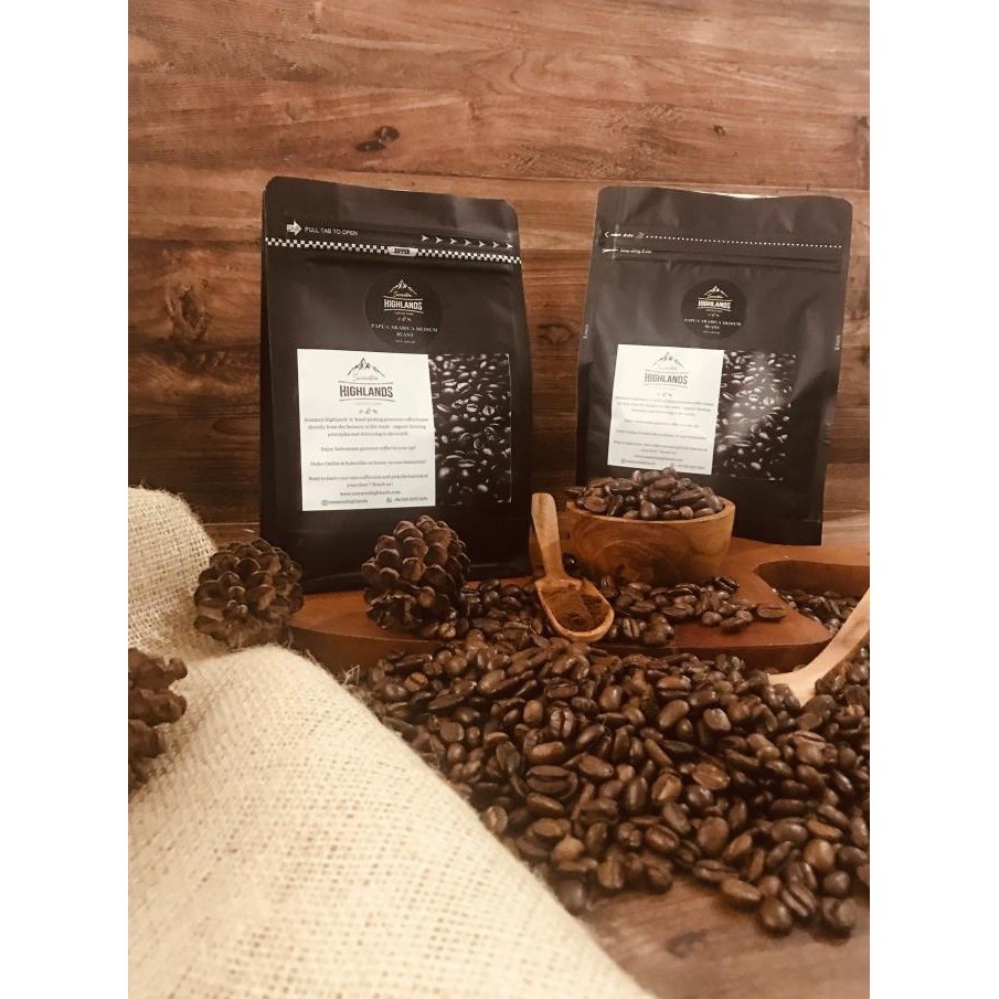 

Kopi Biji Papua Arabica Medium Roasted Coffee Beans 1000 Gr