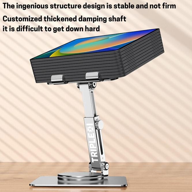Stand Ipad Holder Tablet Td136 Aluminium Height Adjustable Meja Kasir