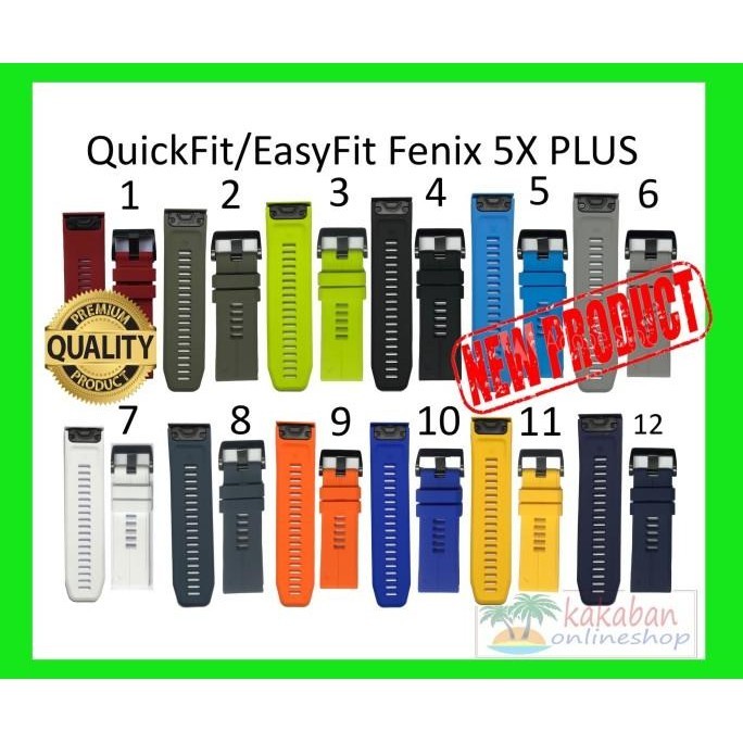 Fenix 5X Plus Strap Band Garmin Quickfit 26Mm