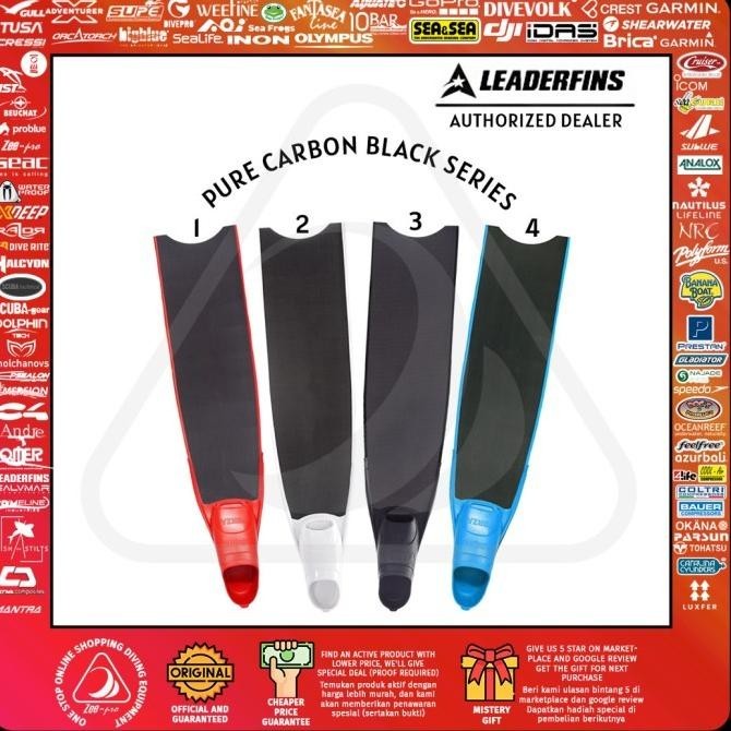 Long fins Freediving Leaderfins Pure Carbon Forza Foot pocket Diving